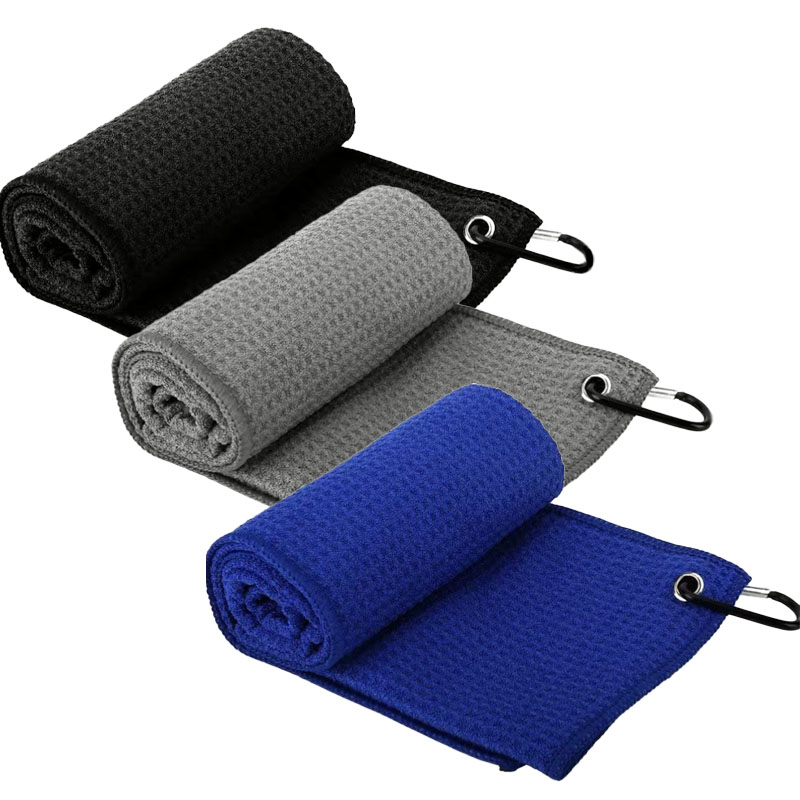 Golf Towel Waffle - Meerkleurige golfhanddoeken (grensoverschrijdend op voorraad) -