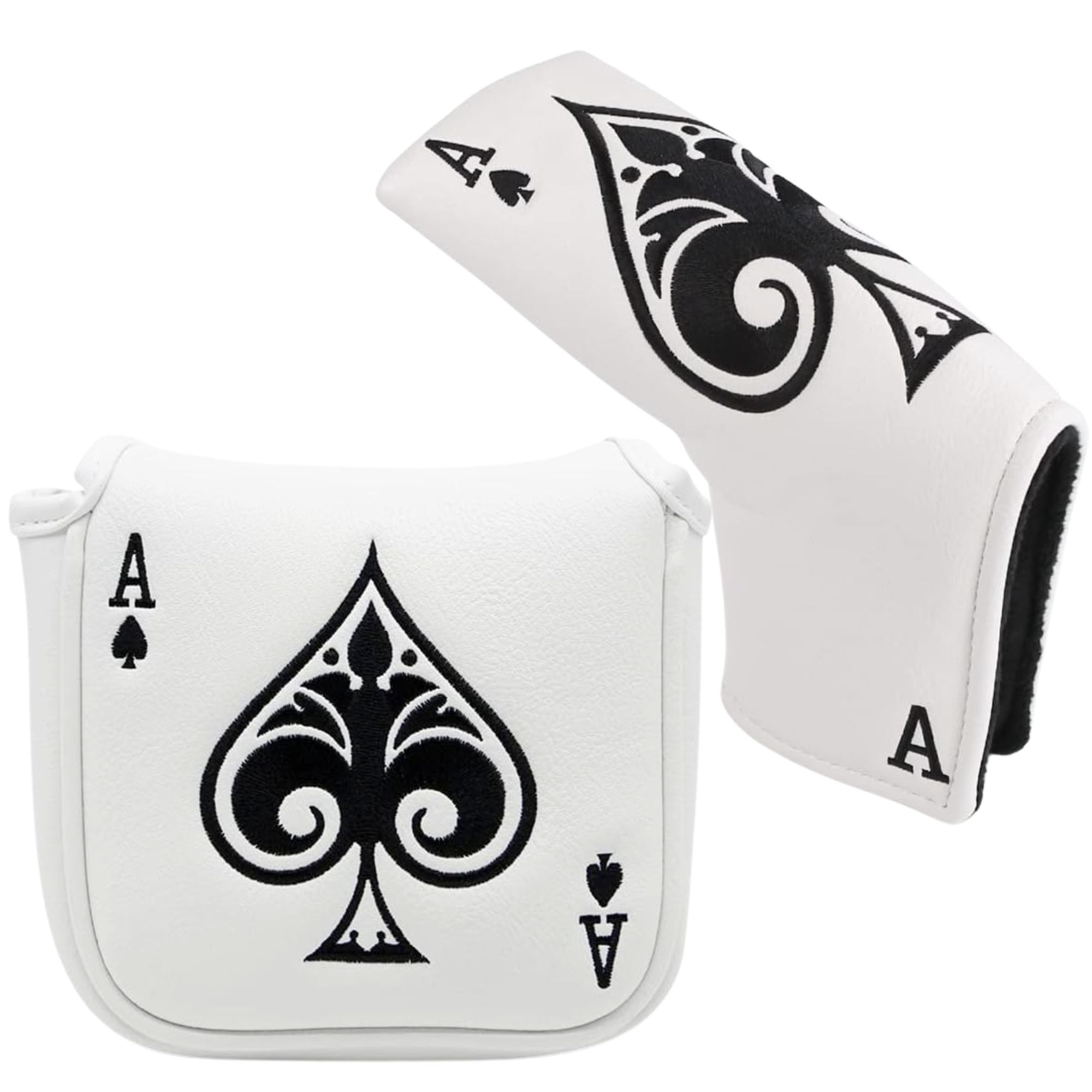 Putter Mallet Blade - Grappige Golf Putter Cover Headcover, Poker