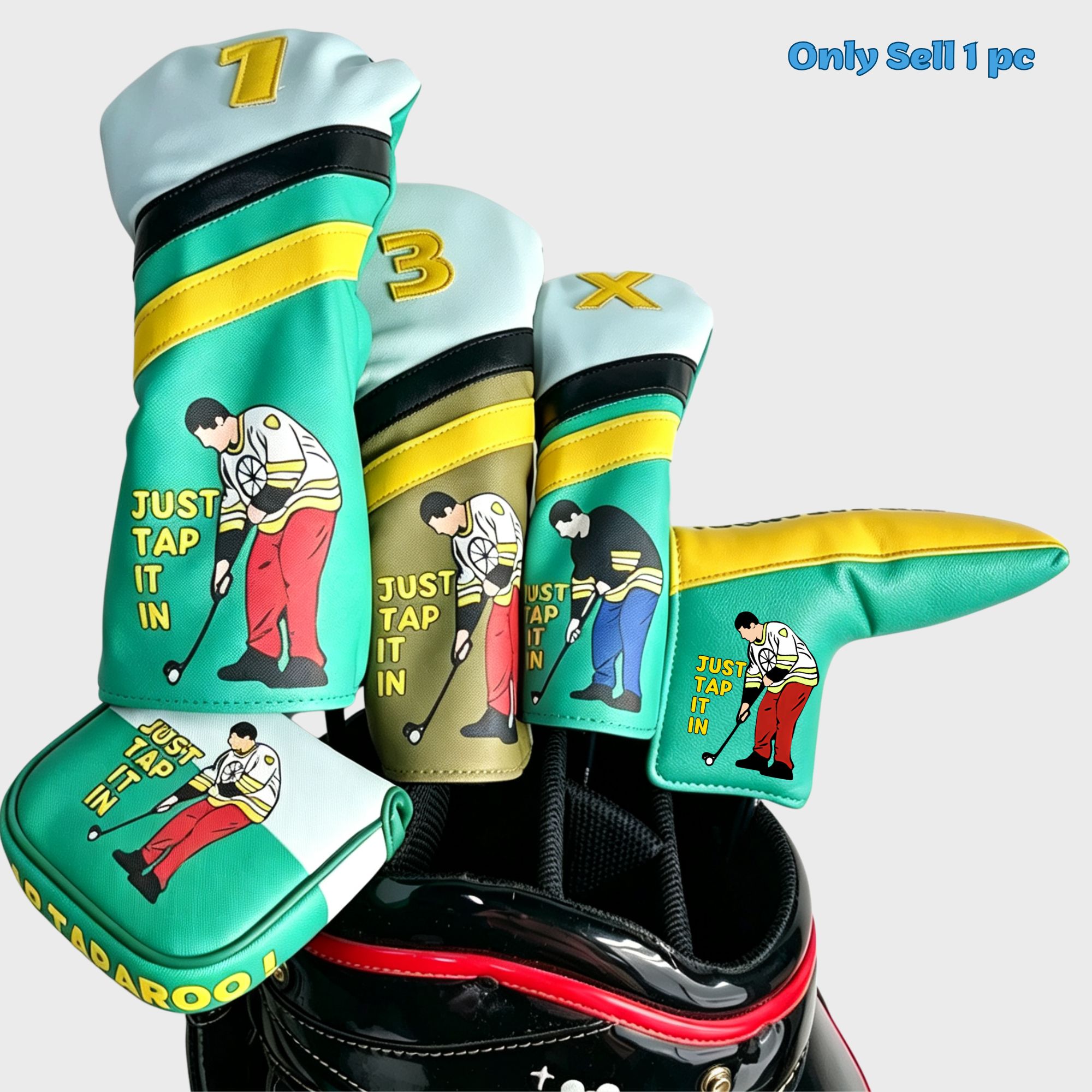 Putter Mallet Blade - Happy Gilmore golfhoofdbeschermers, golfputterhoes voor putters