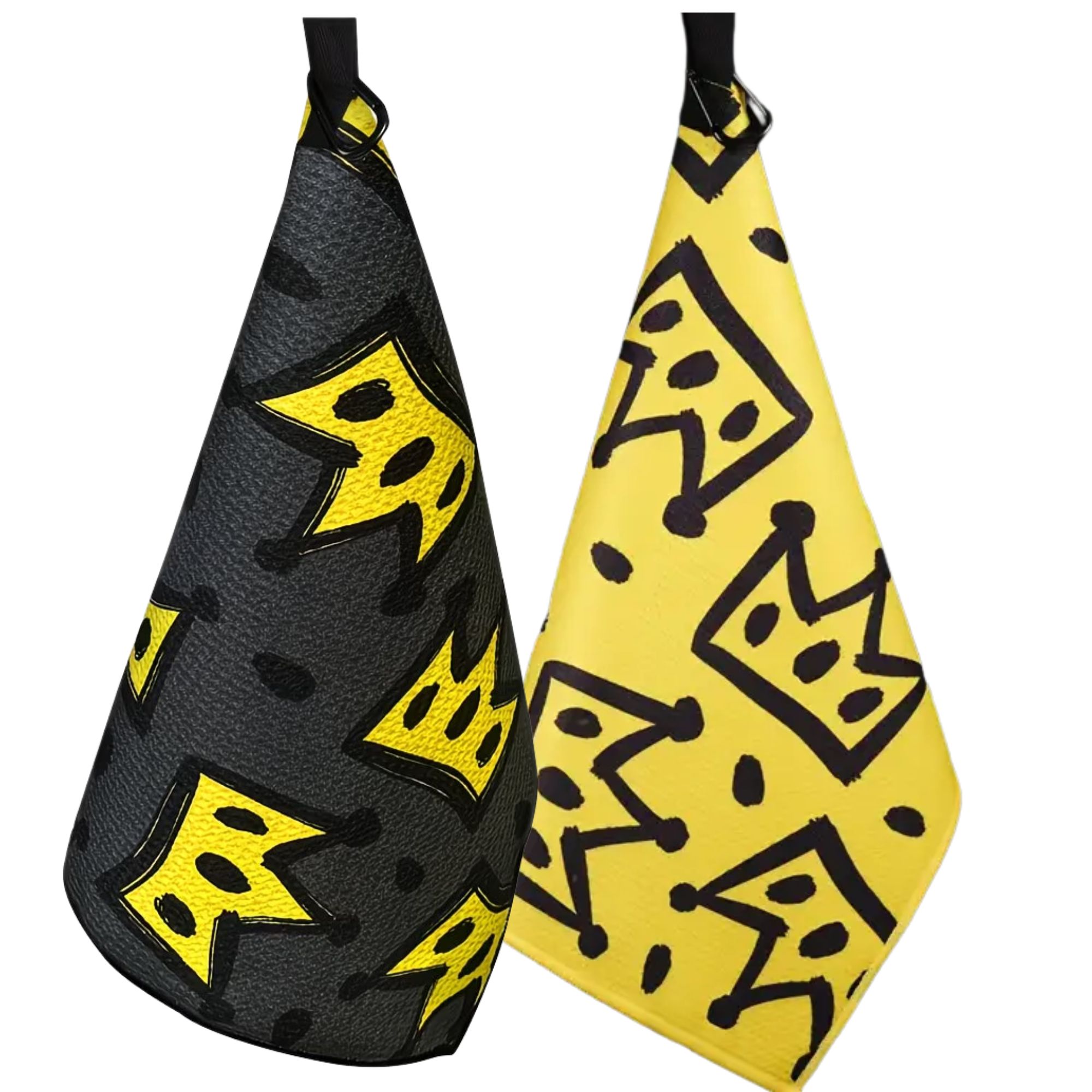 Golf Towel Waffle - 2 stuks King Crown grote golfhanddoek