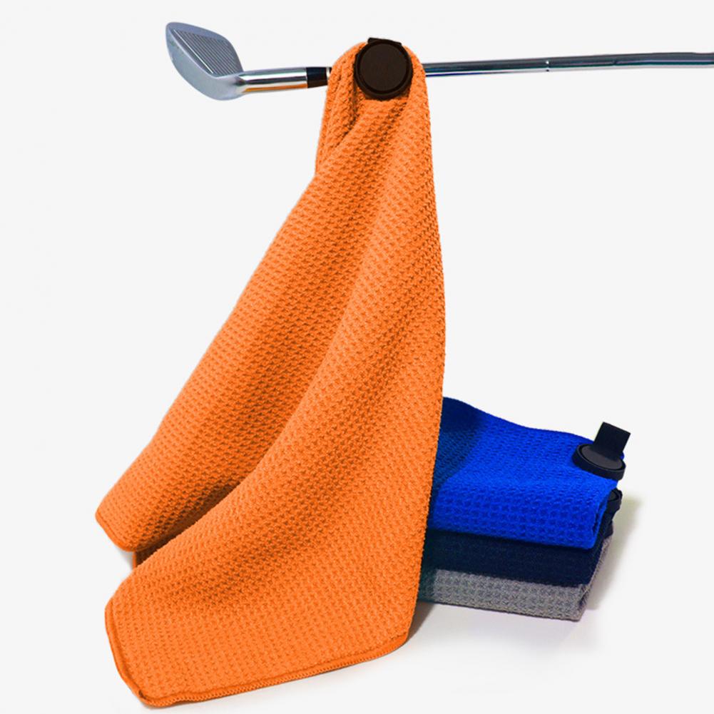 Golf Towel Waffle - Magnetische microvezel golfhanddoek met karabijnhaak, wafelpatroon,