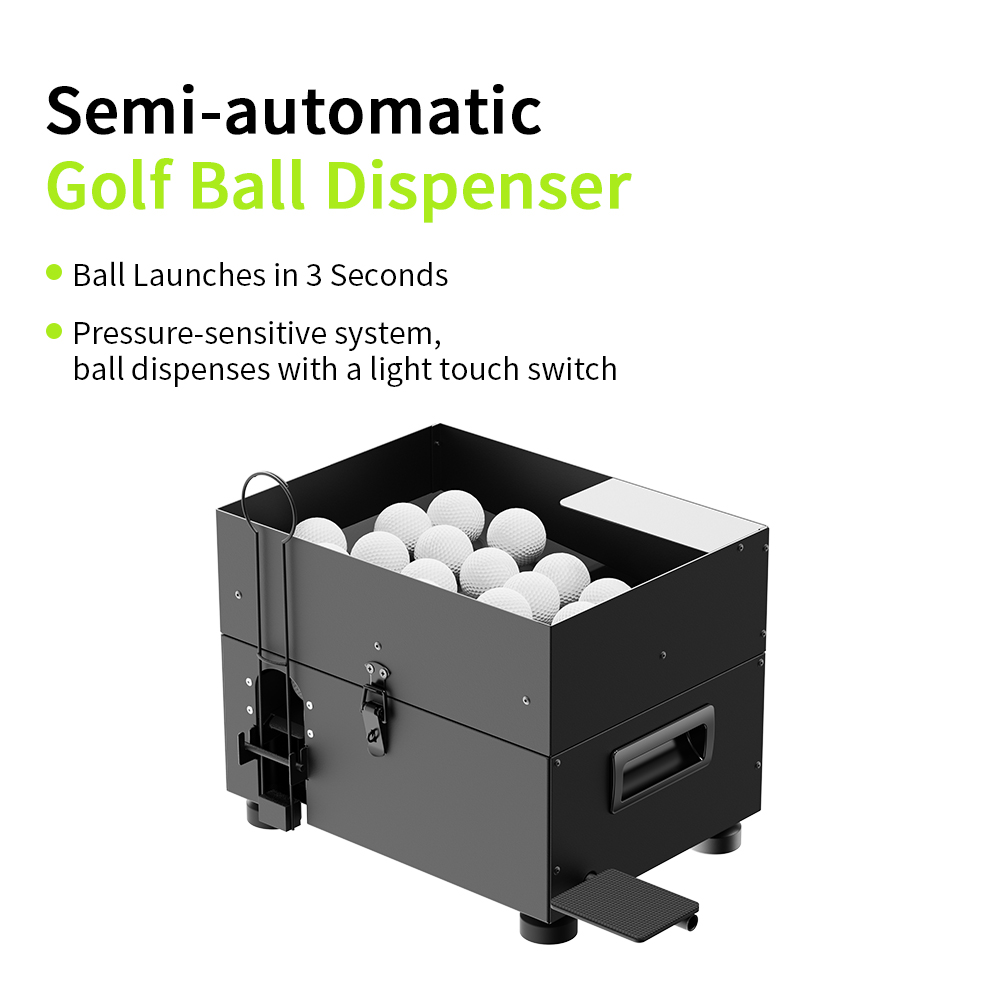 IJzeren golftee-machine, semi- - Golf Equipment Logo recensie en prijs