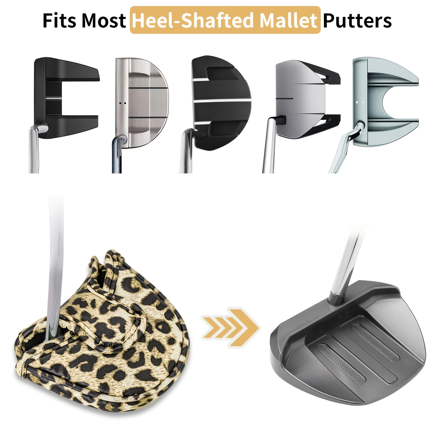 1 stuk golfputterkopbeschermer - Putter Mallet Blade recensie en prijs