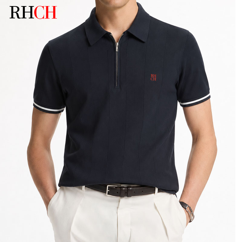 RHCH Heren Half Zip Polo Shirt - Golf Equipment Logo recensie en prijs