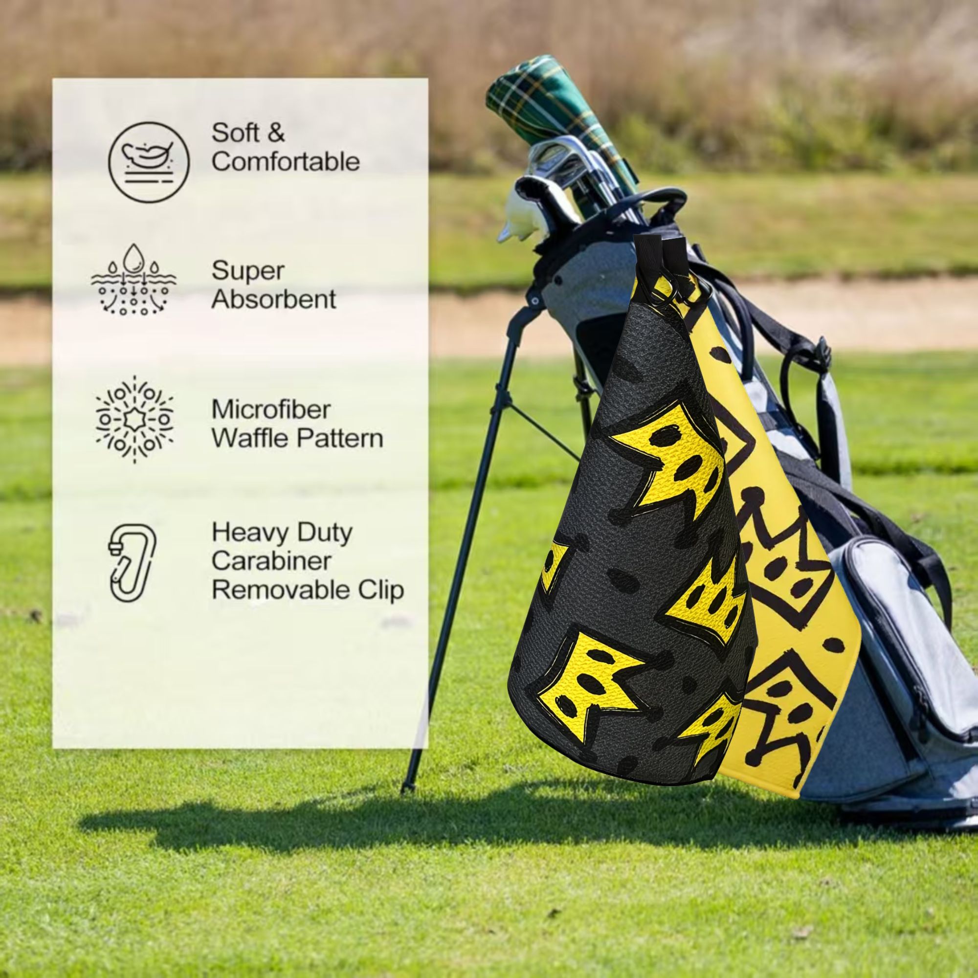 2 stuks King Crown grote golfh - Golf Towel Waffle recensie en prijs