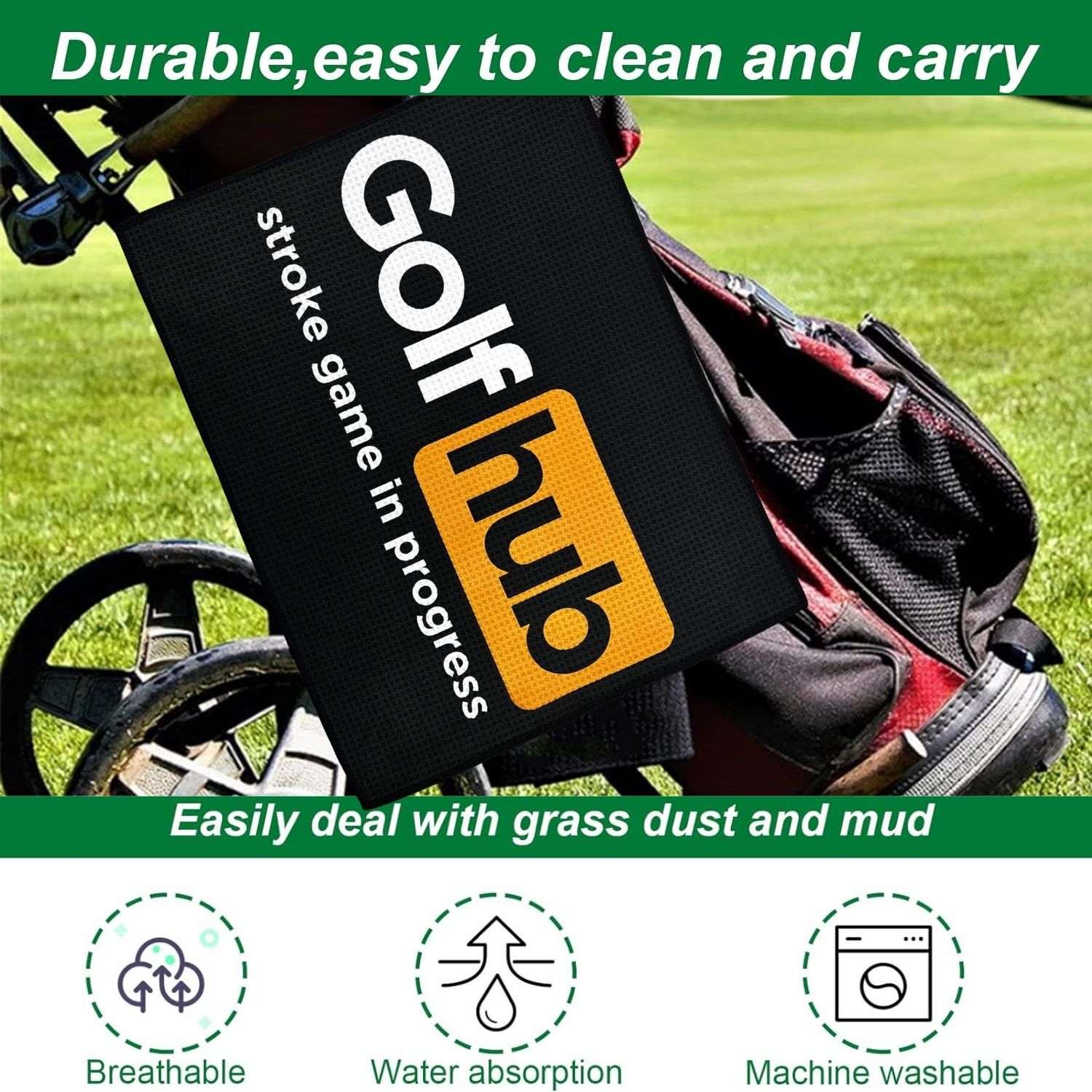 Grappige microvezel premium go - Golf Towel Waffle recensie en prijs