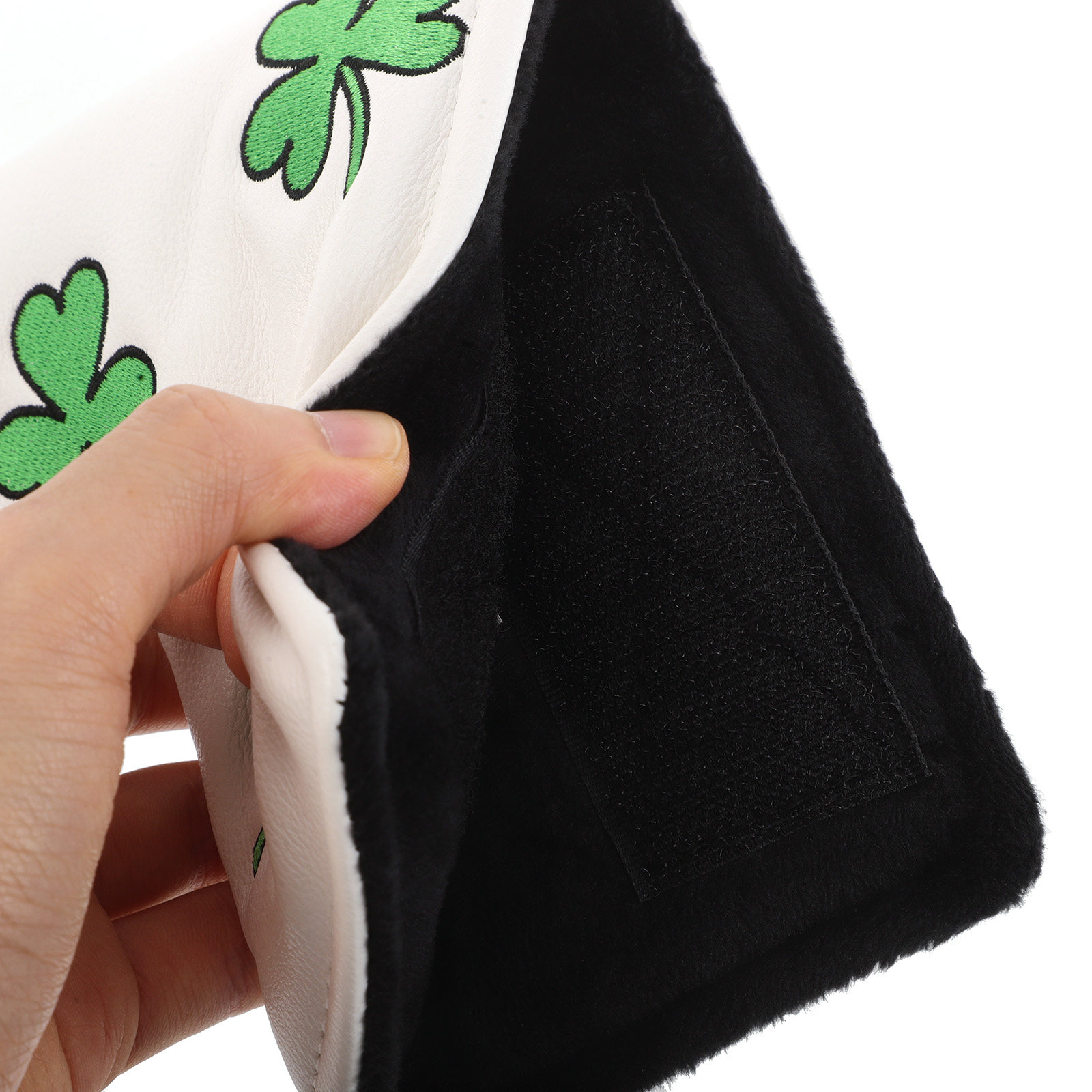 Groene Shamrock geborduurde pu - Putter Mallet Blade recensie en prijs